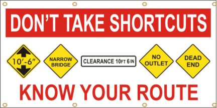 Don't Take Shortcuts Banner