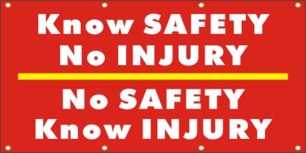 Know Safety, No Injury Banner