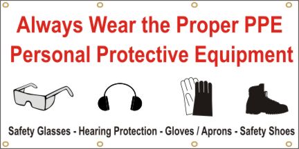 Always Wear Proper PPE Banner