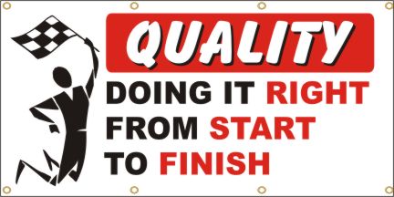 Quality, Doing It Right Banner