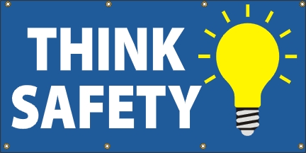Think Safety w/ Light Bulb Banner