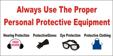 Always Use Protective Equipment Banner