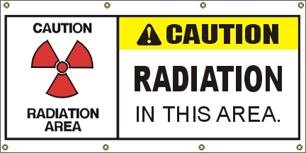 Caution- Radiation Banner