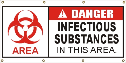 Danger- Infectious Substances Banner